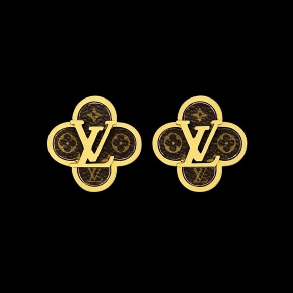 Jewelry - 18K Gold Luxury LV Earrings